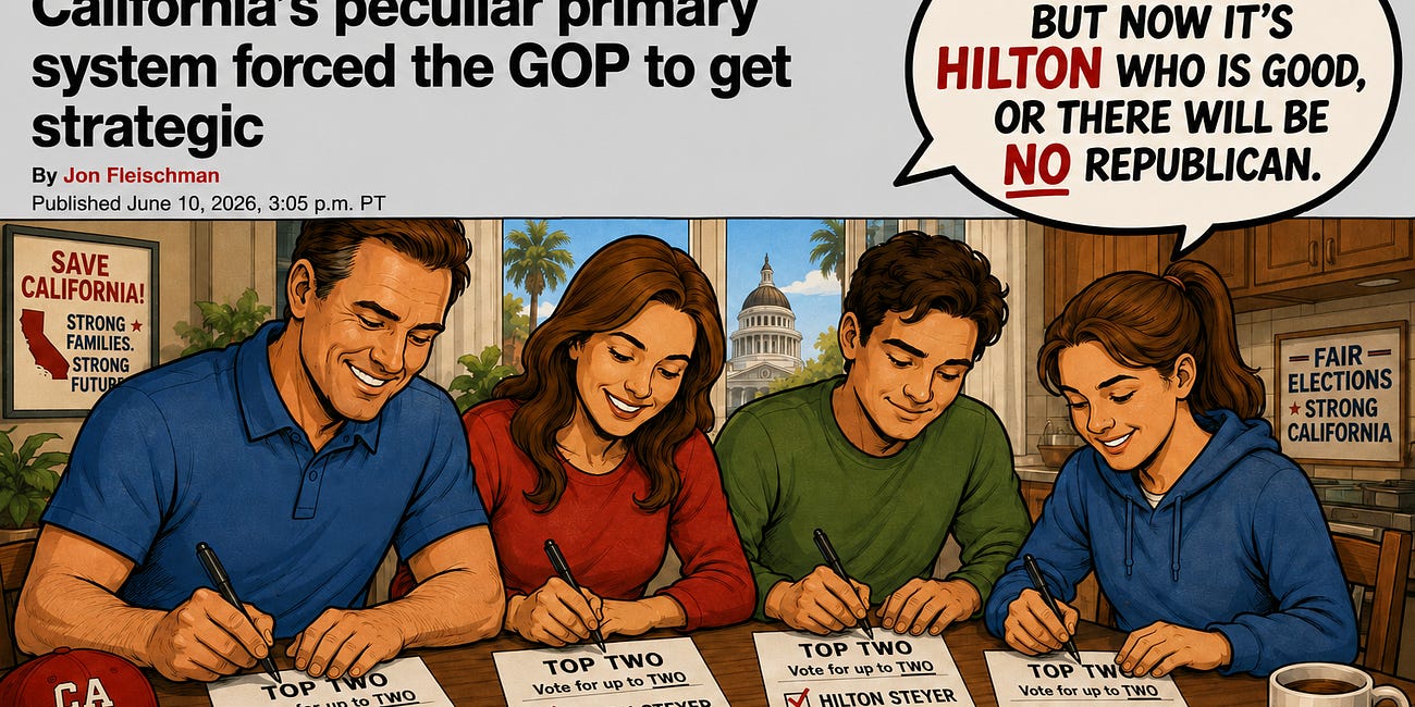 Awful Top-Two System Forced Republicans Voters To Get Strategic To Avoid Lock-Out In Governor’s Race