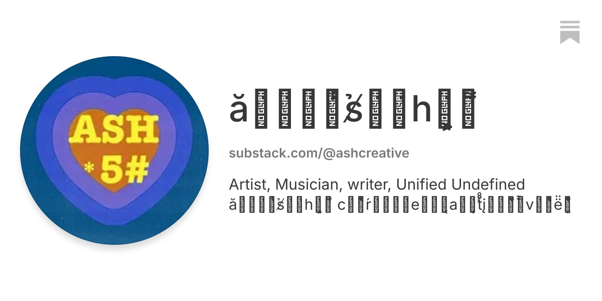 ASH | Substack