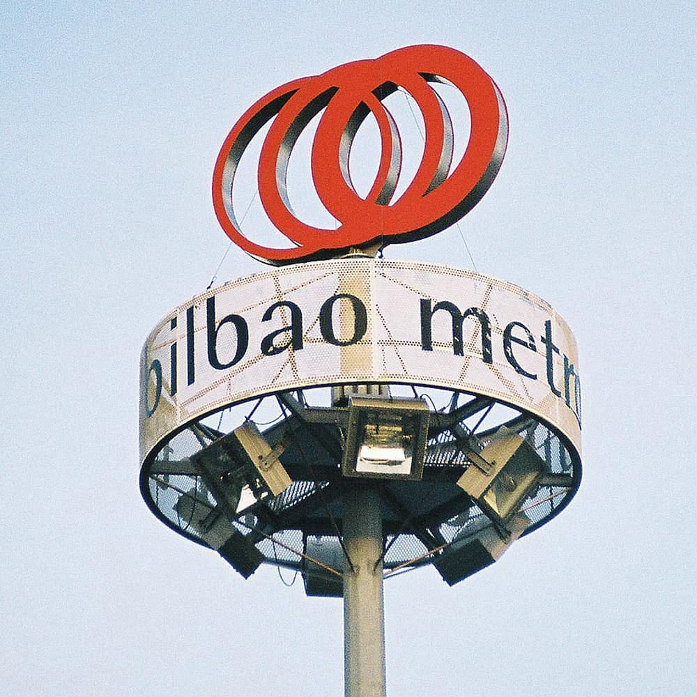 Otl Aicher's 1988 logo for Metro Bilboa