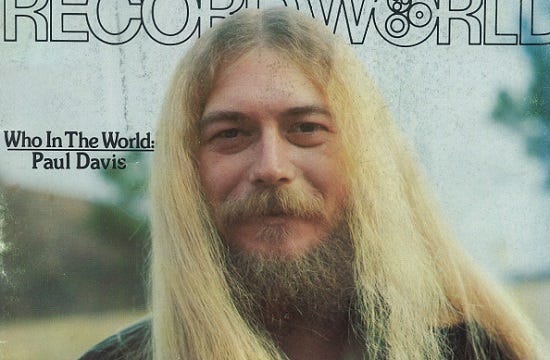 Ira Kantor's Vinyl Confessions: Singer Of Songs, Teller Of Tales ~ Paul  Davis Remembered | VintageRock.com