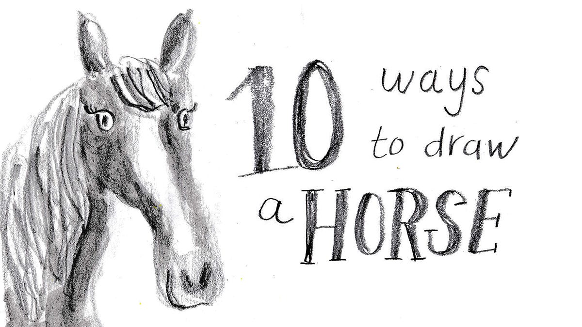 10 ways to draw a horse with Beth Spencer