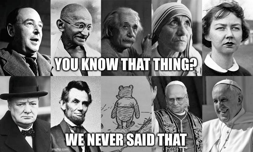 Misquoting the pope and everyone else: Why it matters