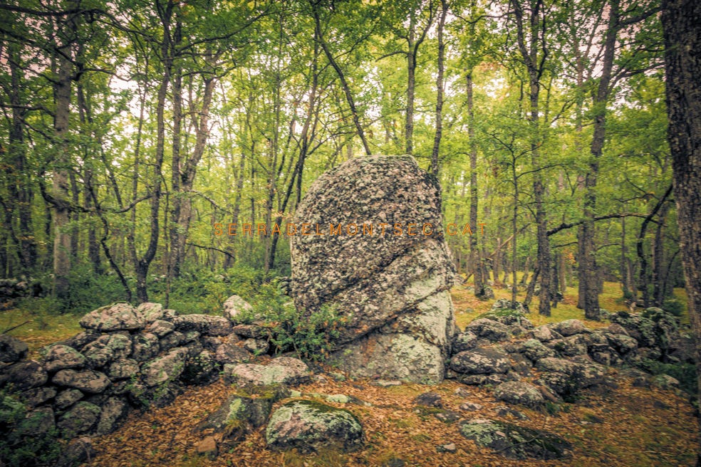 Menhir de Lo Mossar. Cornudella de Valira, Areny de Noguera. La Terreta, Ribagorça d'Osca. Aragó.