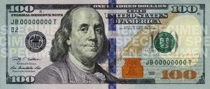 a new 100 dollar bill a new 100 dollar bill