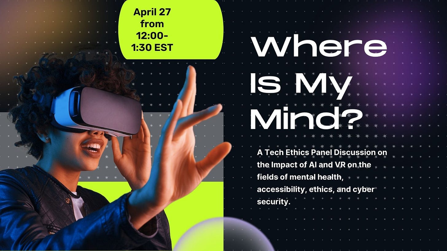 person with a VR headset on