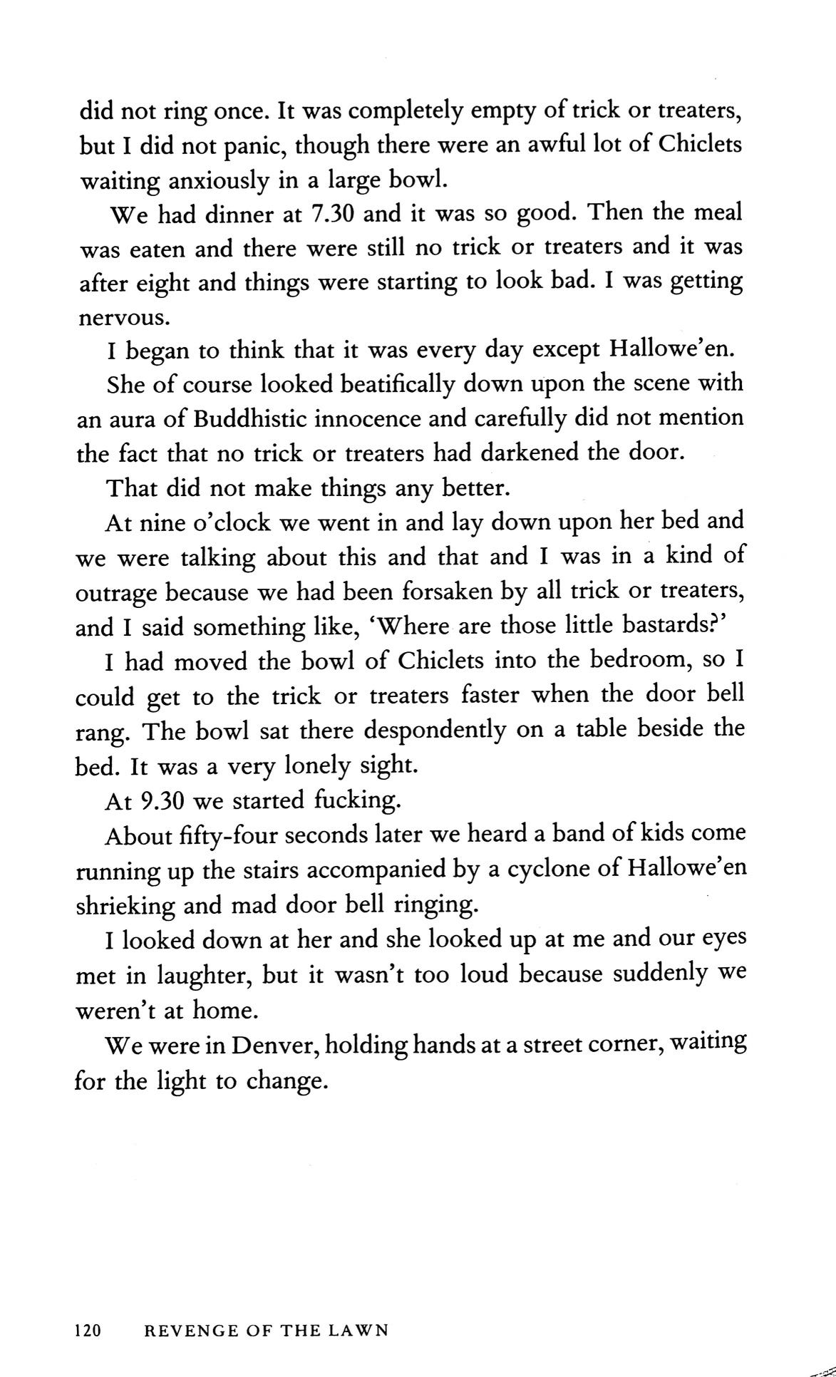 Richard Brautigan Revenge of the Lawn Hallowe'en in Denver
