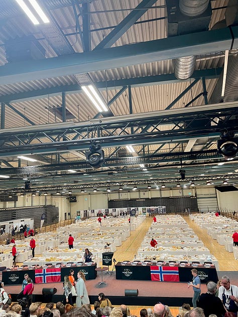 The author's view of the announcement of the 2023 World Cheese Award World Champion!