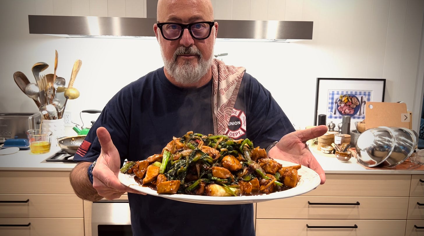 Andrew Zimmern Black Pepper Chicken Stir Fry