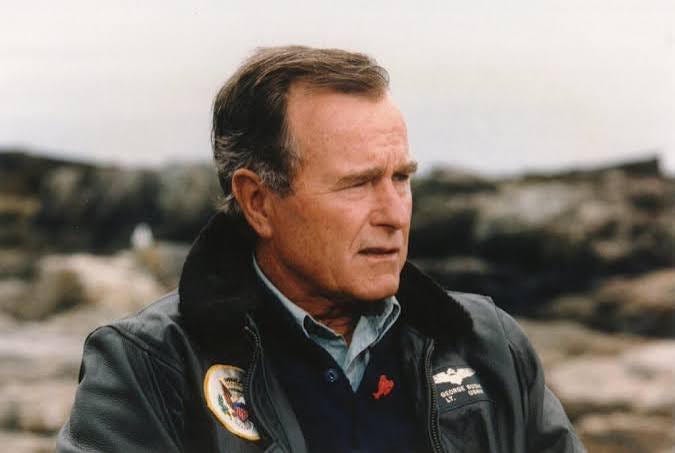 President George H.W. Bush was a decorated veteran who promoted Points of Light | President Bill Clinton accepts City Year Legacy Award.