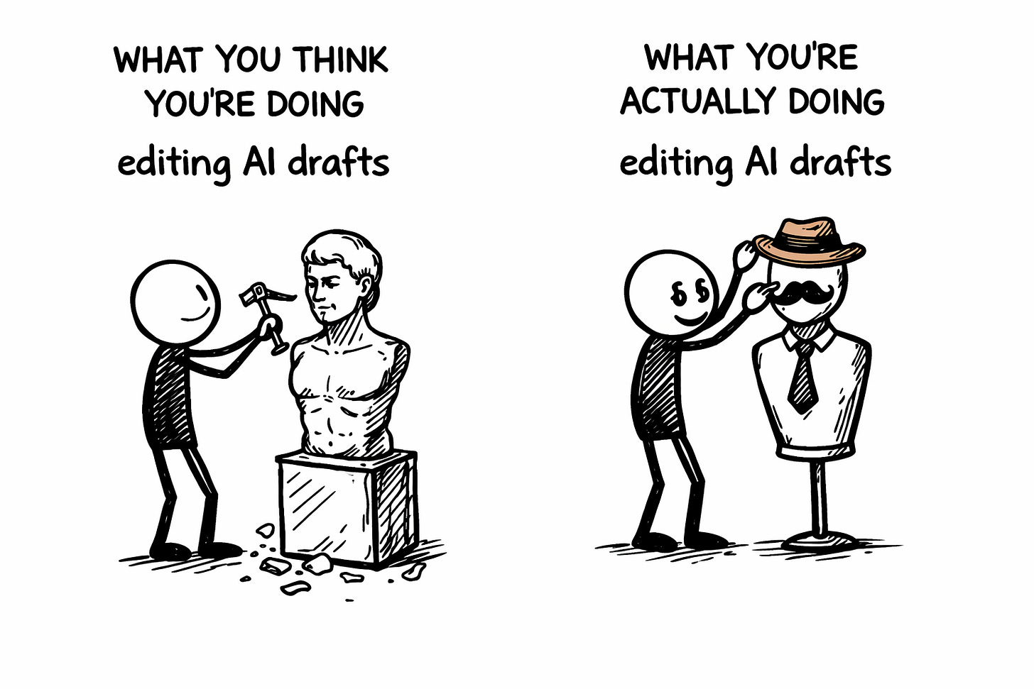 the tax you pay with AI editing
