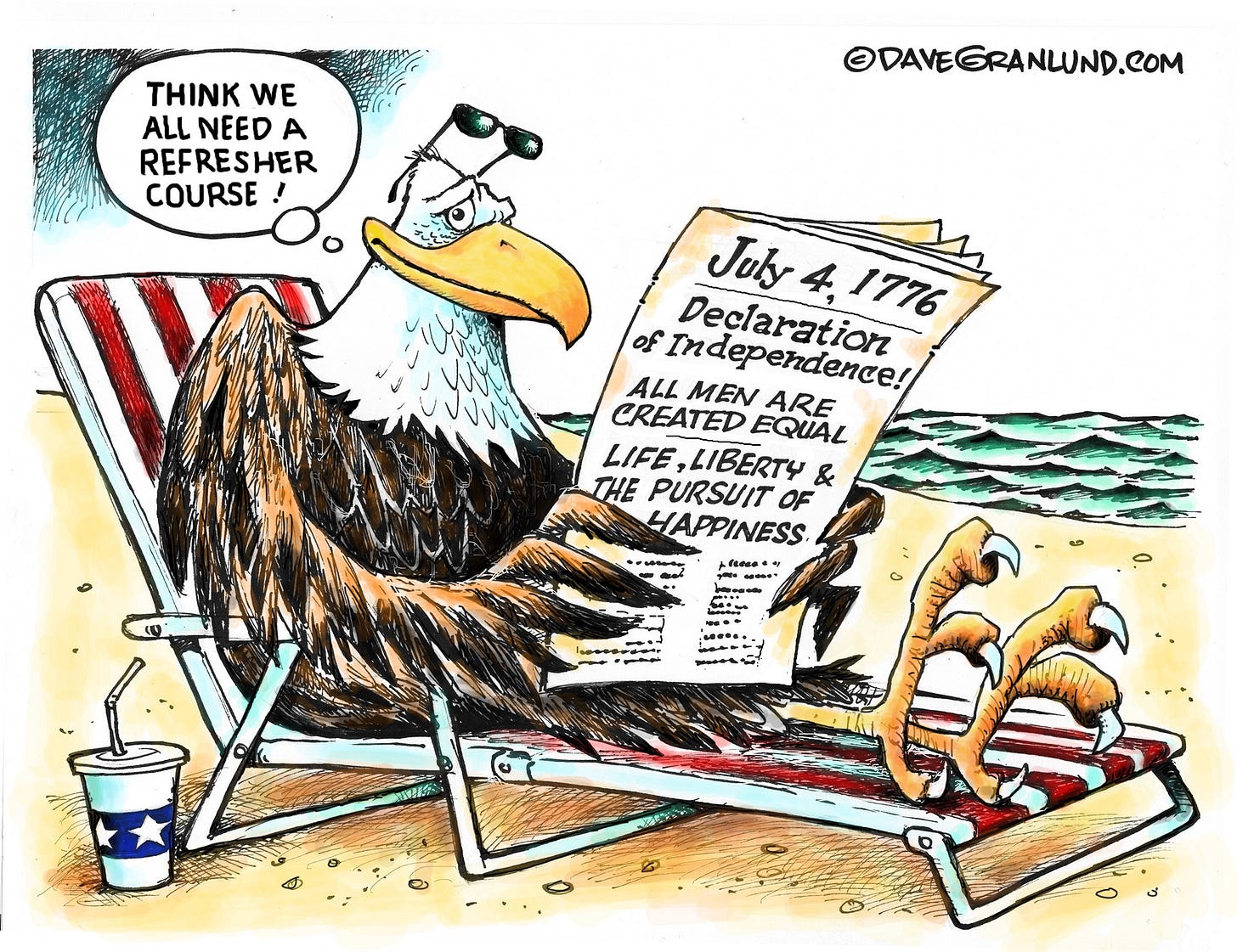 Editorial cartoon for Thursday, July 4 Editorial cartoon for Thursday, July 4