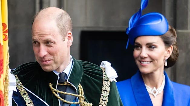 Prince William and Princess Catherine smiling Prince William and Princess Catherine smiling