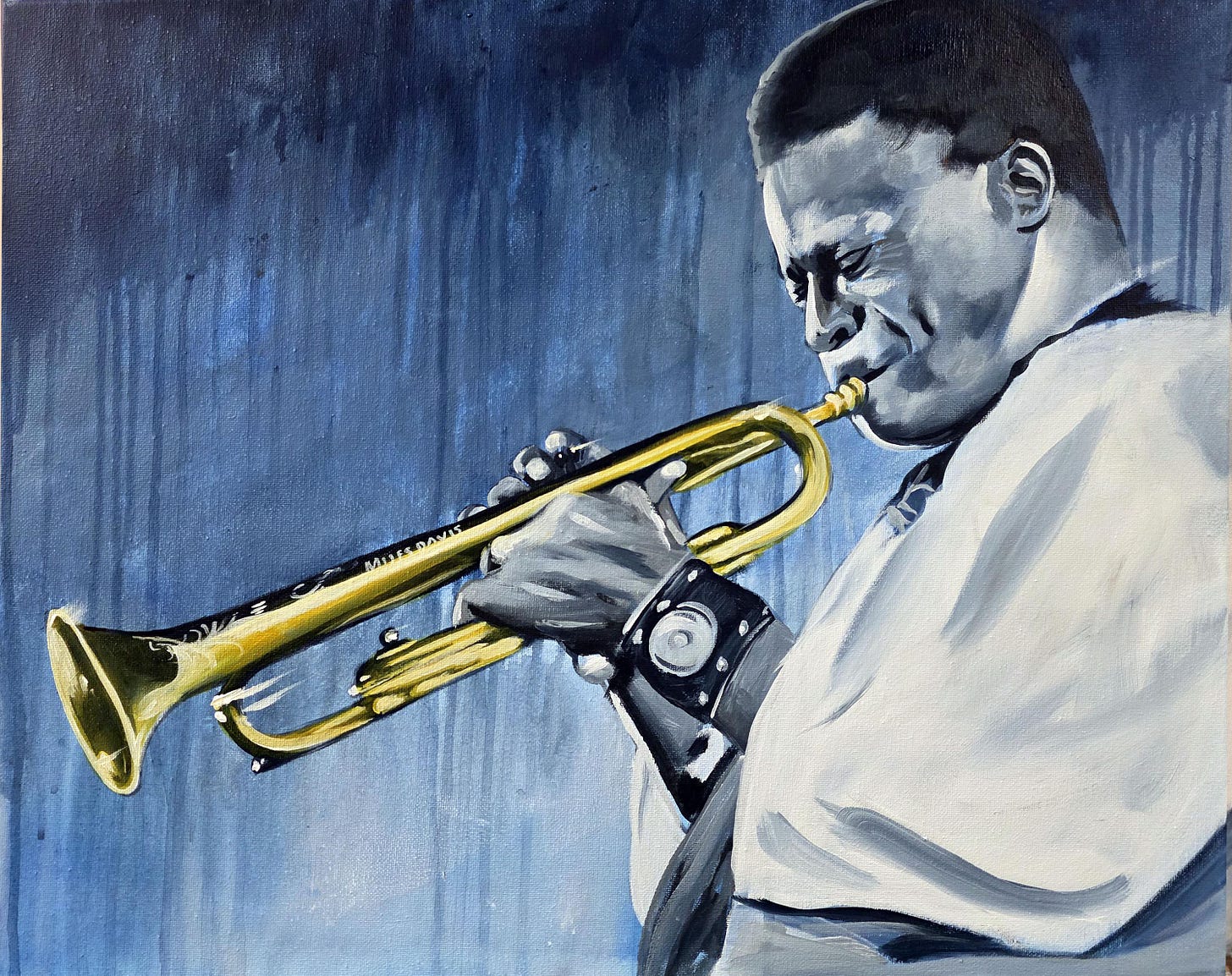 Miles in Blue Fine Art Print | Jazz Art | Miles Davis Art | Miles Davis | Blues  Art - Etsy Miles in Blue Fine Art Print | Jazz Art | Miles Davis Art | Miles Davis | Blues  Art - Etsy