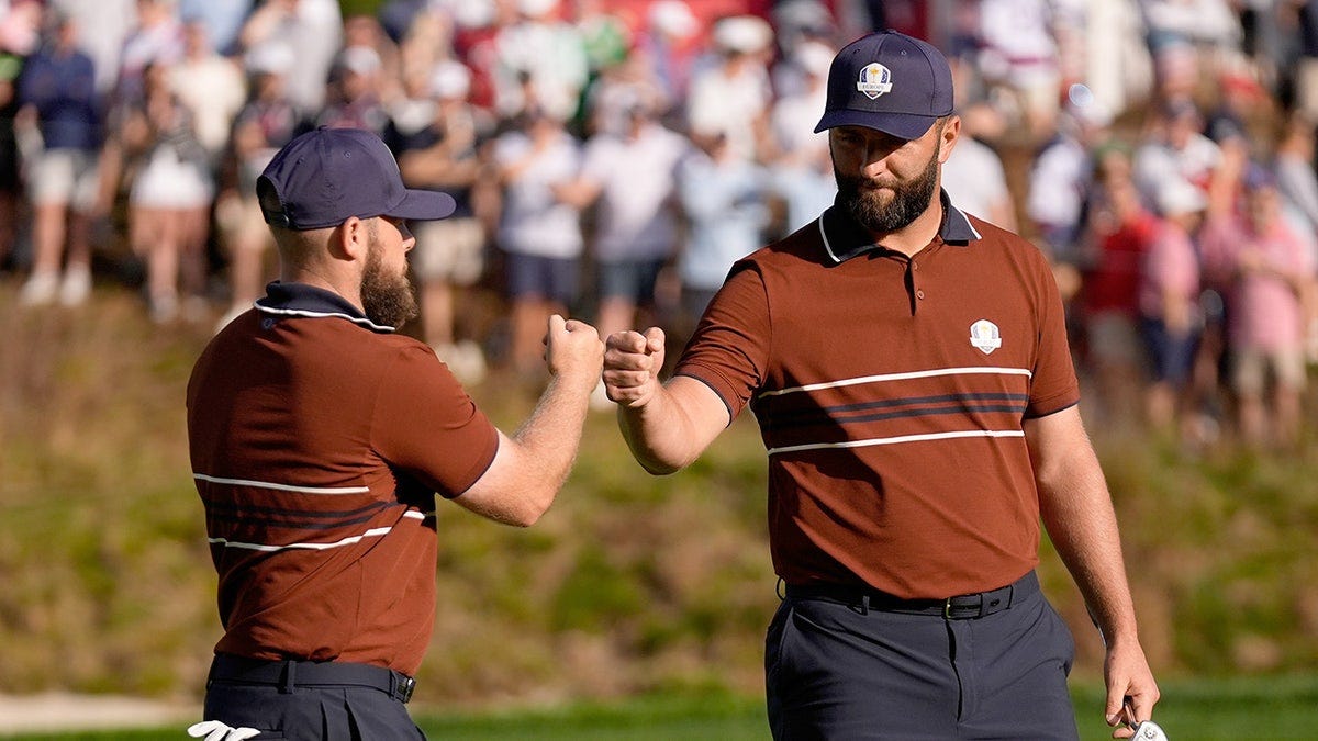 Jon Rahm makes spectacular chip to help boost Team Europe in second day of  Ryder Cup