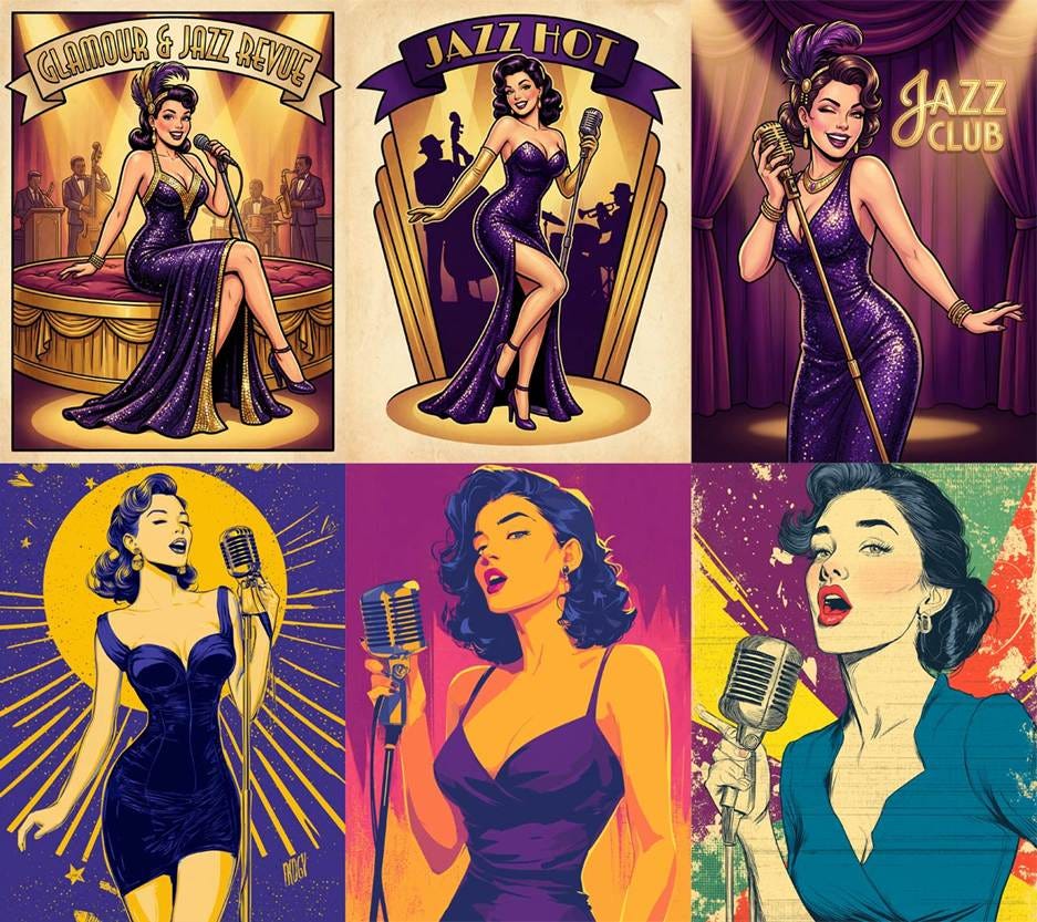 A collage of images of a person singing

AI-generated content may be incorrect.