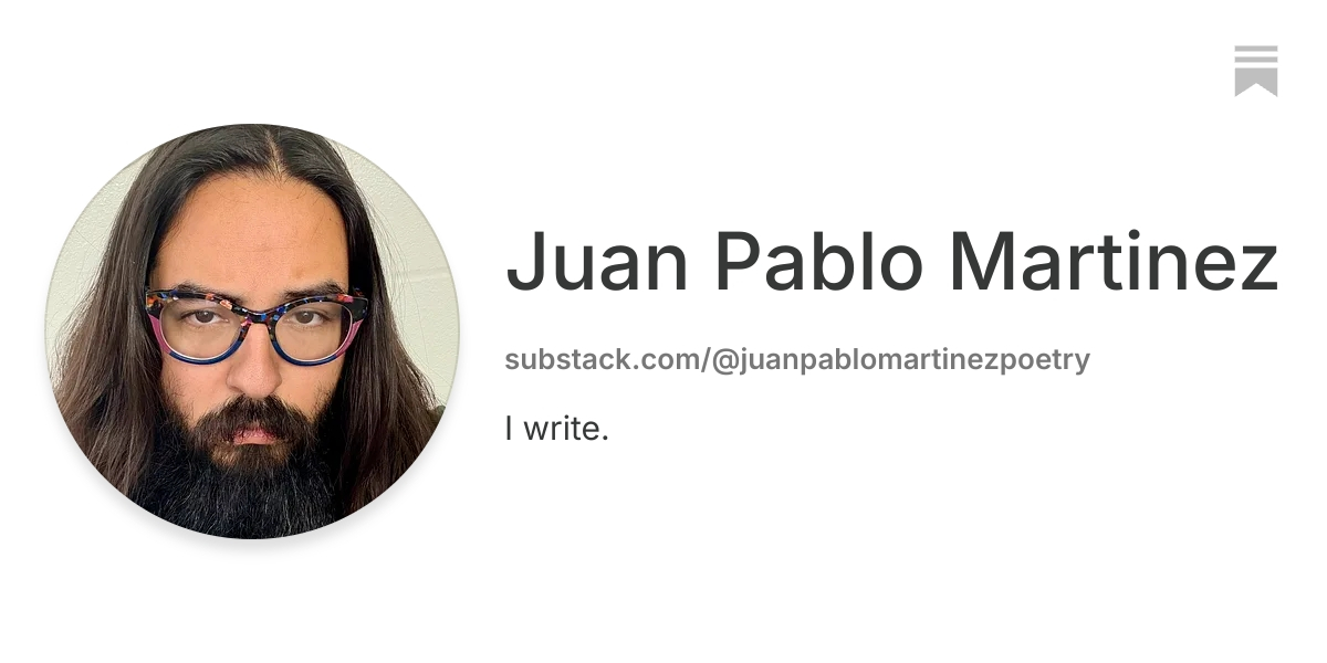 Juan Pablo Martinez | Substack