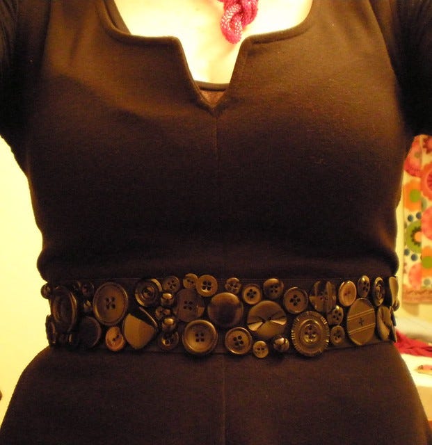 Black Button Belt Black Button Belt