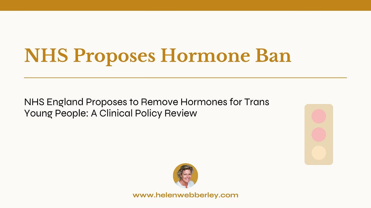 NHS England Draft Policy on Hormones for Trans Youth