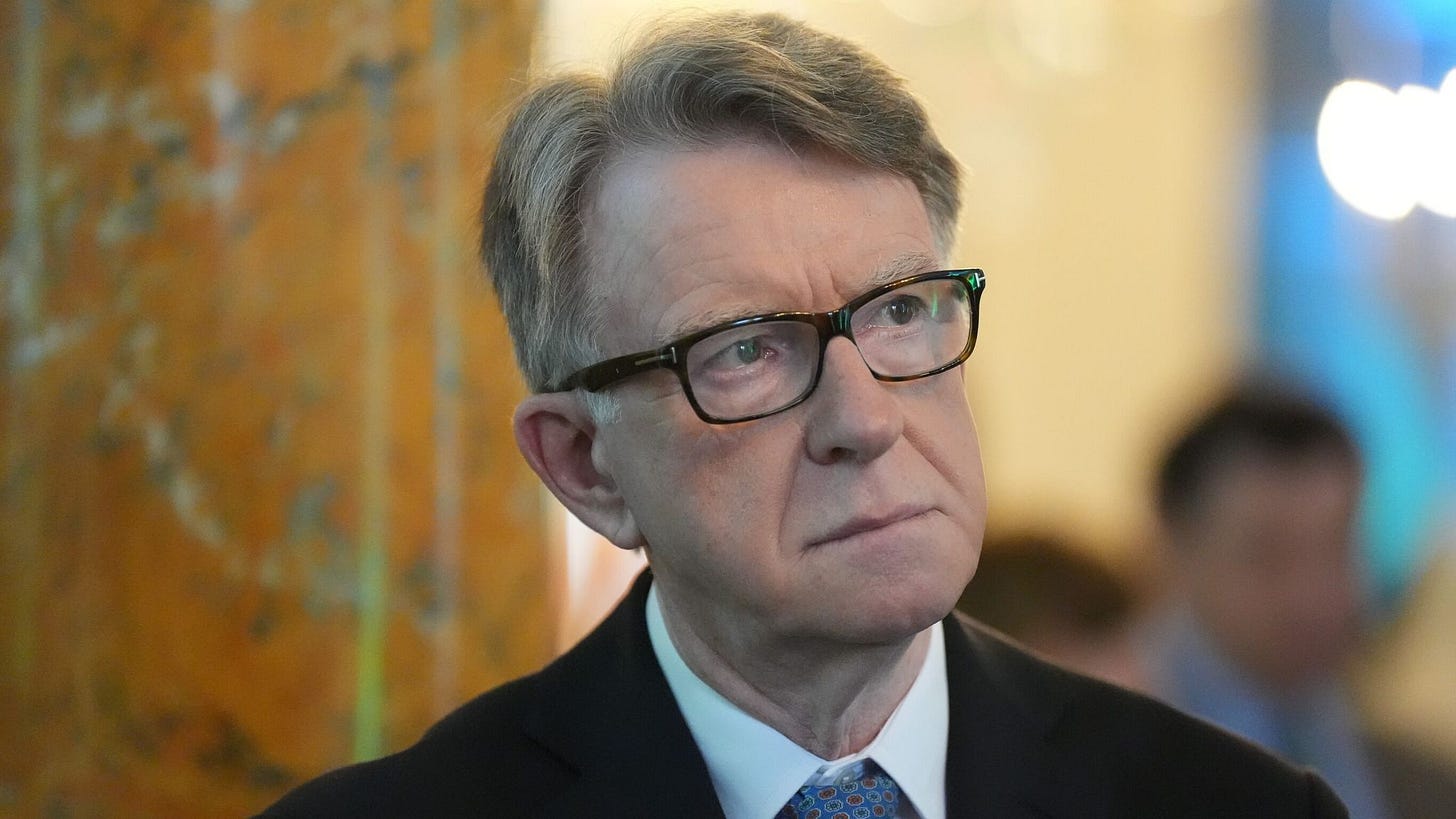 Read Peter Mandelson's letter to US embassy staff after being sacked |  Politics News | Sky News