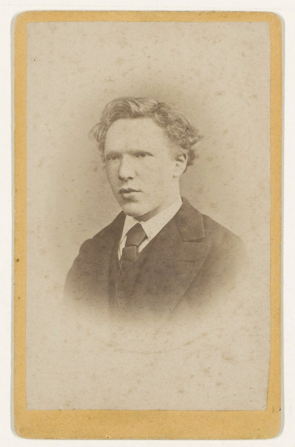 Studio photograph of Vincent van Gogh at the age of nineteen