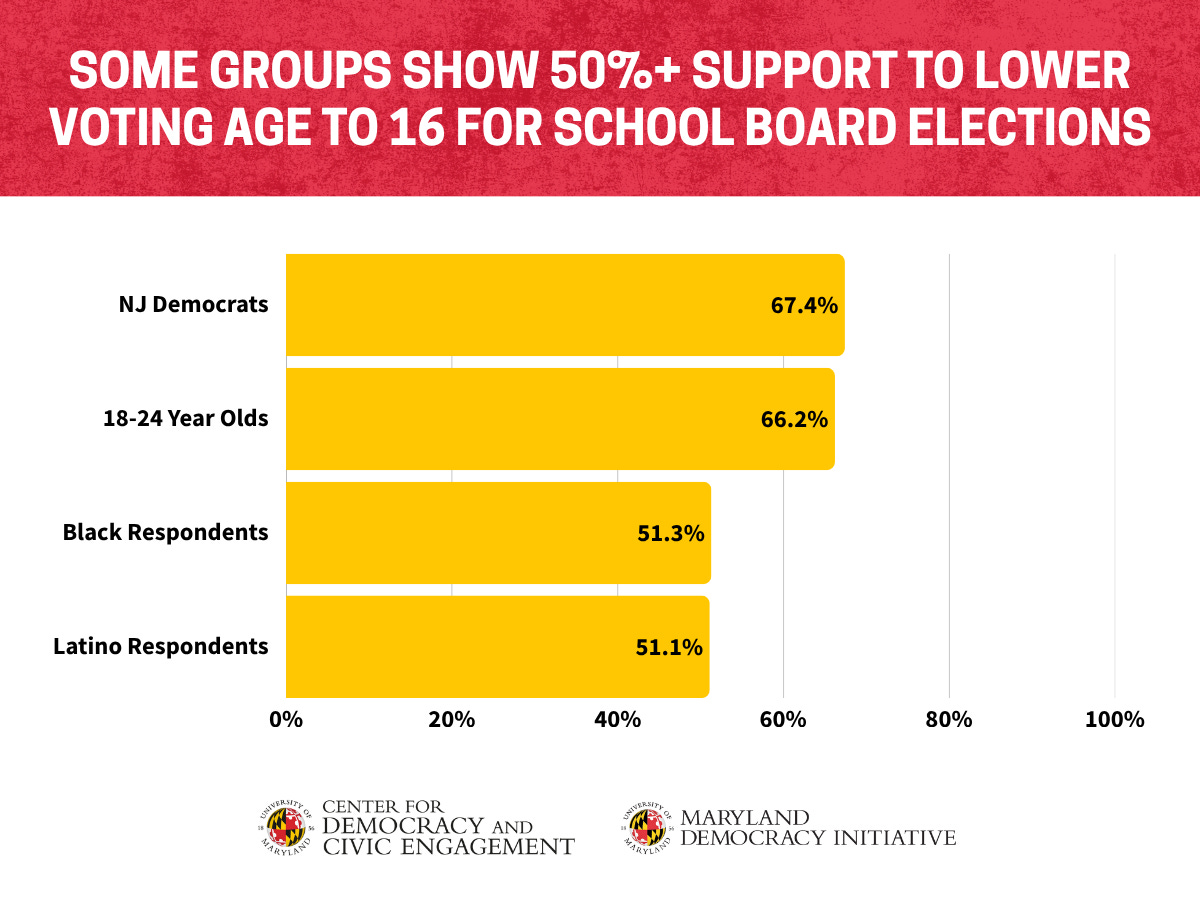 Some groups show majority support for lowering voting age to 16 for school board elections
