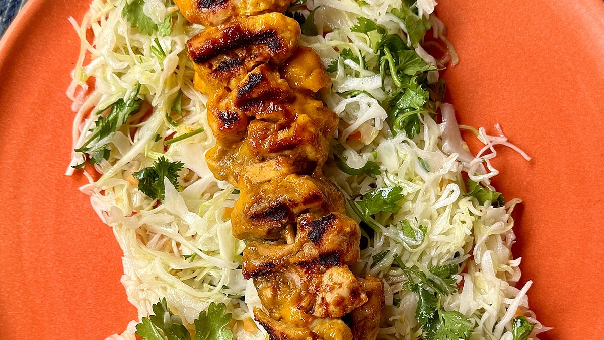 Mango Chamoy Chicken Skewers Recipe - by Rick Martinez