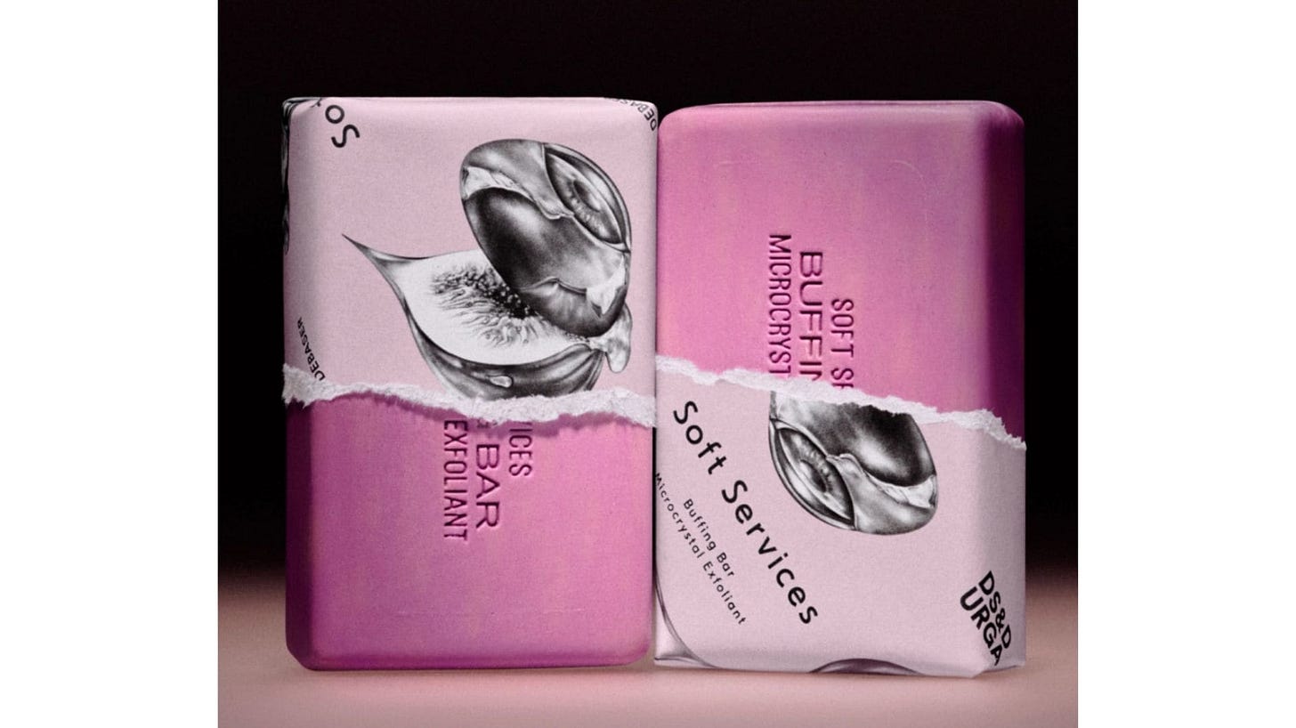 the image of Soft Services x DS & Durga Debaser Buffing Bar Microcrystal Exfoliant