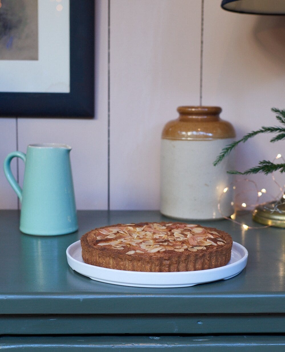 Quincemeat bakewell tart sideboard CREDIT Kathy Slack.jpg
