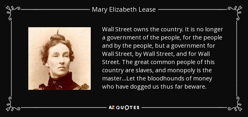 TOP 7 QUOTES BY MARY ELIZABETH LEASE | A-Z Quotes