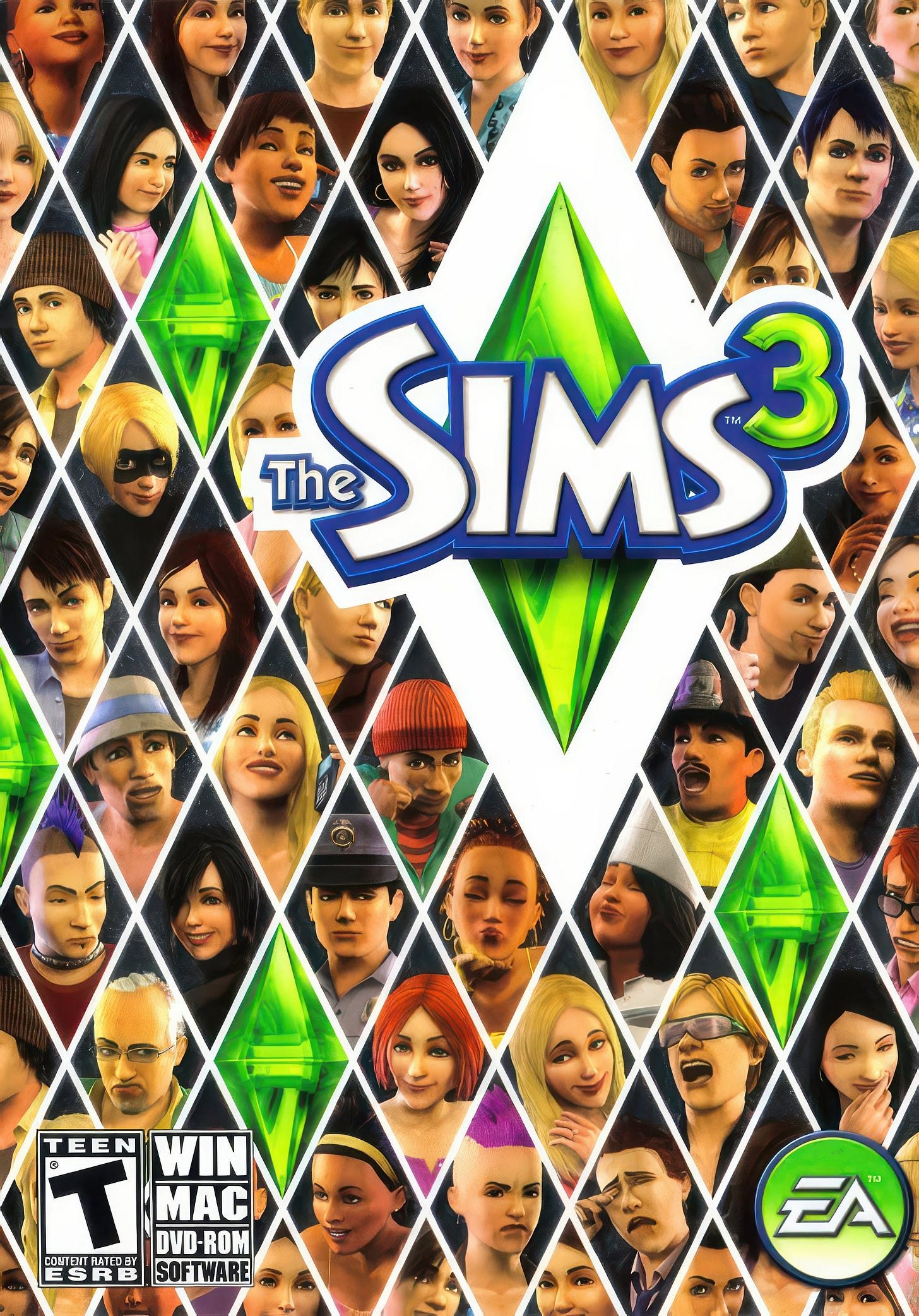 The Sims 3 Box Art UPSCALED, the Sims 3 Cover Art, Game Art, Gamer Gift,  Video Game Art, Gamer Print - Etsy