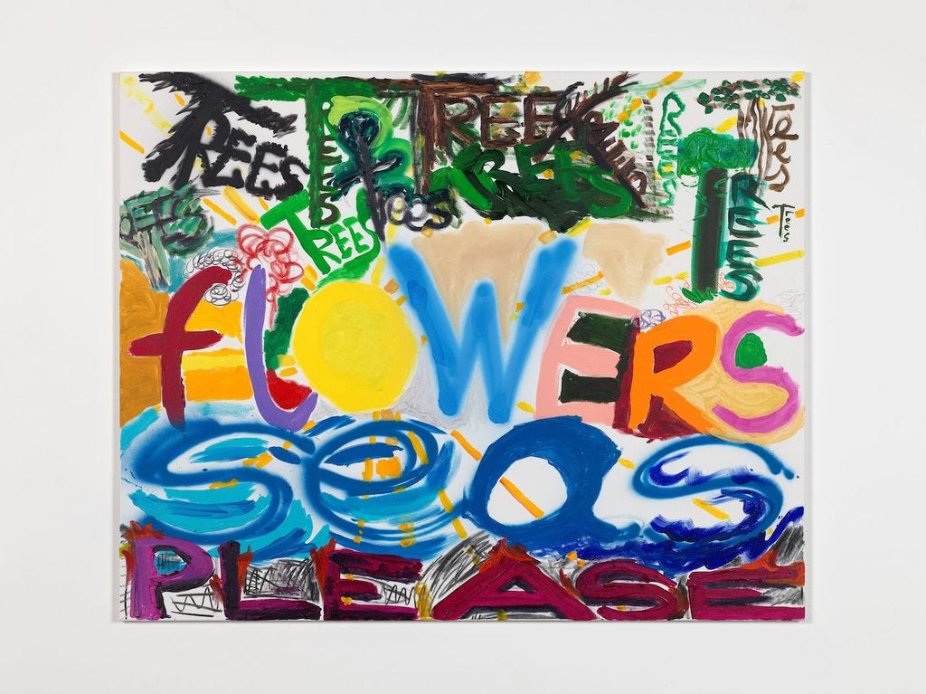 TREES FLOWERS SEAS PLEASE