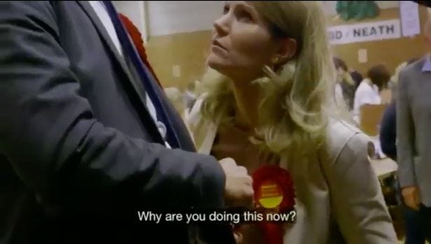 Labour MP filmed getting stern talking to from ex-Danish PM wife in  mortifying election night clip - The Mirror
