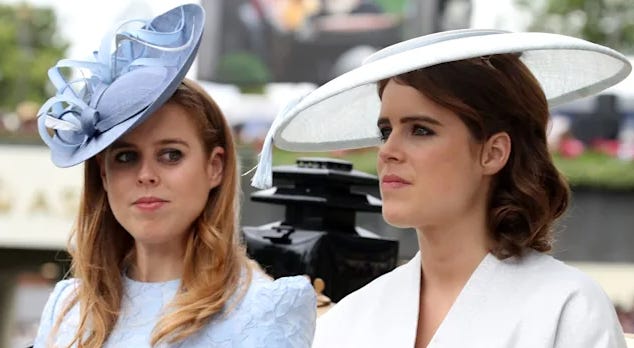 Princess Beatrice and Princess Eugenie Princess Beatrice and Princess Eugenie