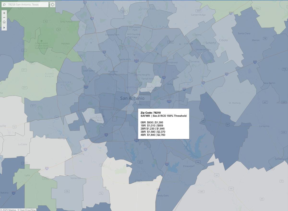 Search: HUD FY 2026 SAFMR - Sec. 8 RCS 150% Threshold