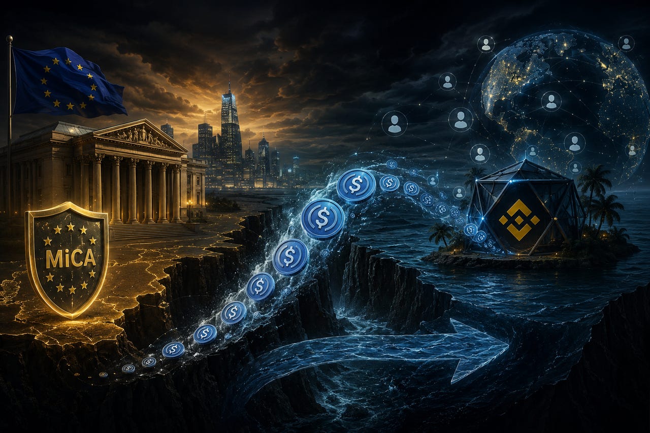 Binance Lost $1.8B USDC After MiCA Snub, But Rivals Didn't Gain