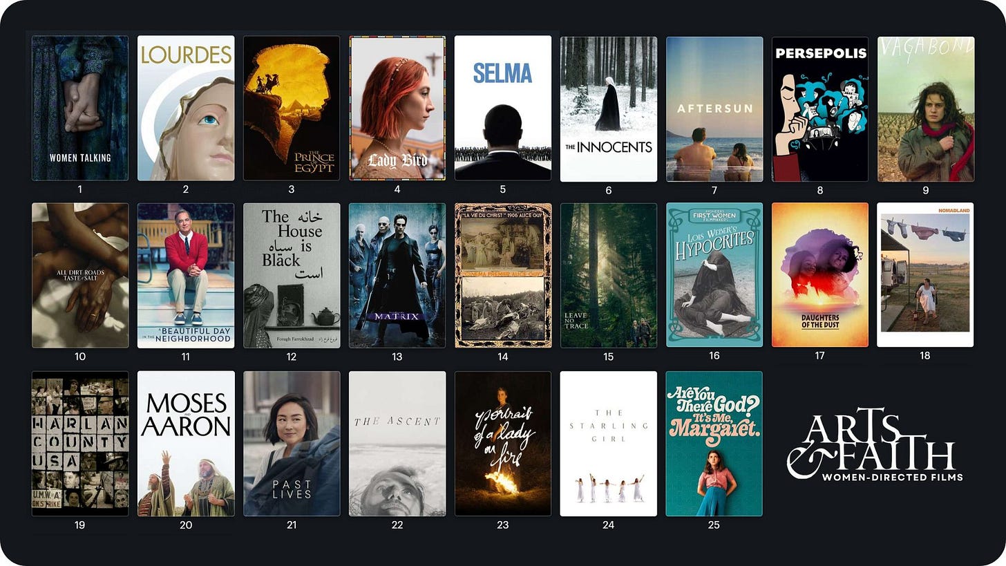 The Arts & Faith Top 25 Spiritually Significant Films Directed by Women The Arts & Faith Top 25 Spiritually Significant Films Directed by Women