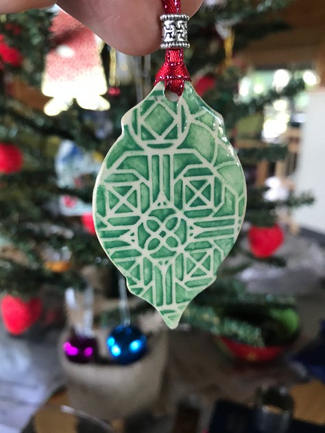 six different photos of various Christmas decorations