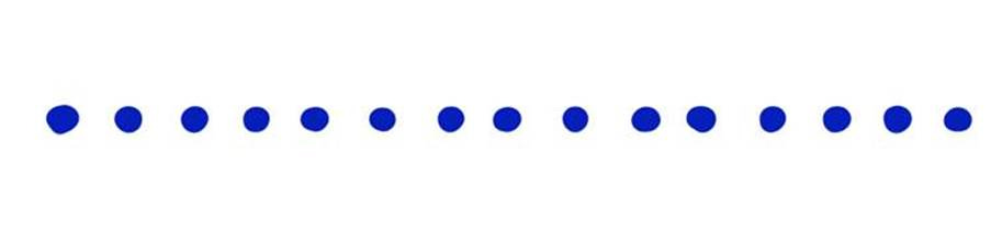 A row of blue dots

Description automatically generated