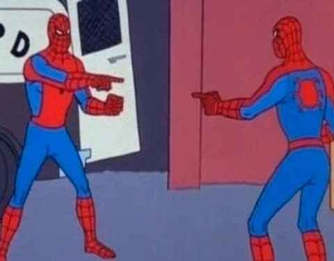 Cuál es el origen del meme de Spider-Man que se señala con el dedo?