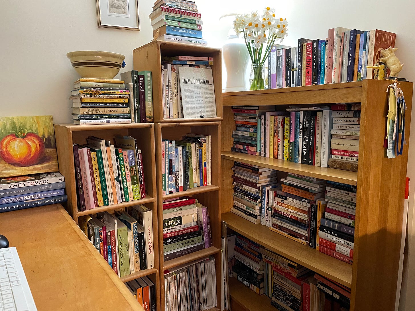 Sixburnersue, office shelves