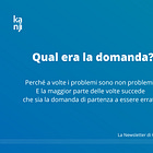 Qual era la domanda?