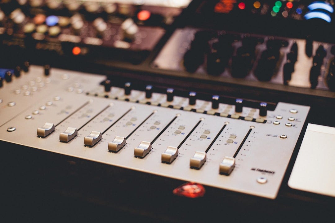 <p>Photo by <a href="https://unsplash.com/@akeenster?utm_source=storipress&utm_medium=referral&utm_campaign=api-credit">Abigail Keenan</a> / <a href="https://unsplash.com/?utm_source=storipress&utm_medium=referral&utm_campaign=api-credit">Unsplash</a></p> Mixing console