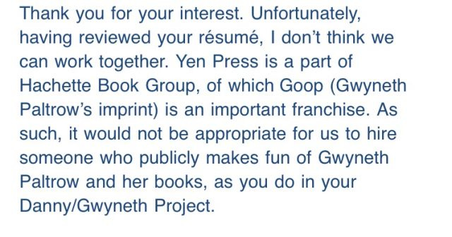 rejection letter rejection letter