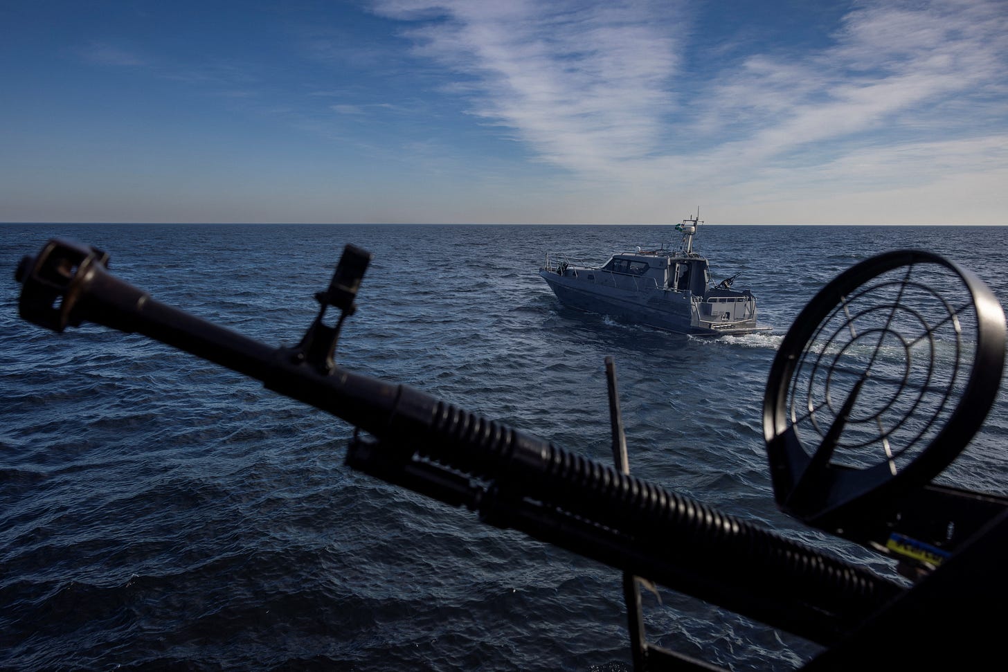 Ukrainian coast guard patrols the "grain corridor" in the Black Sea