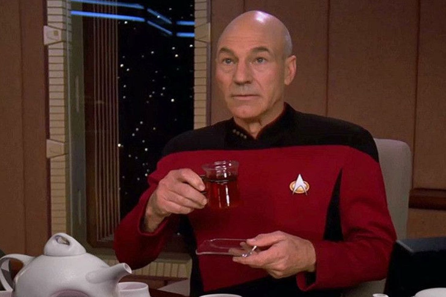 Star Trek Captain Picard Tea Cup Next Generation