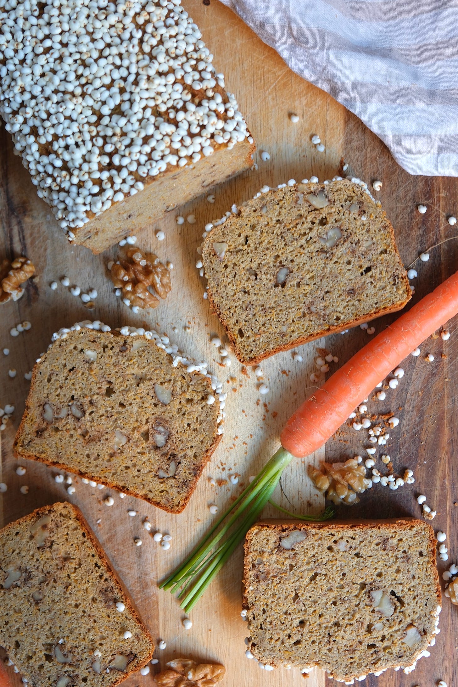  Millet-Amaranth Carrot & Walnut Bread