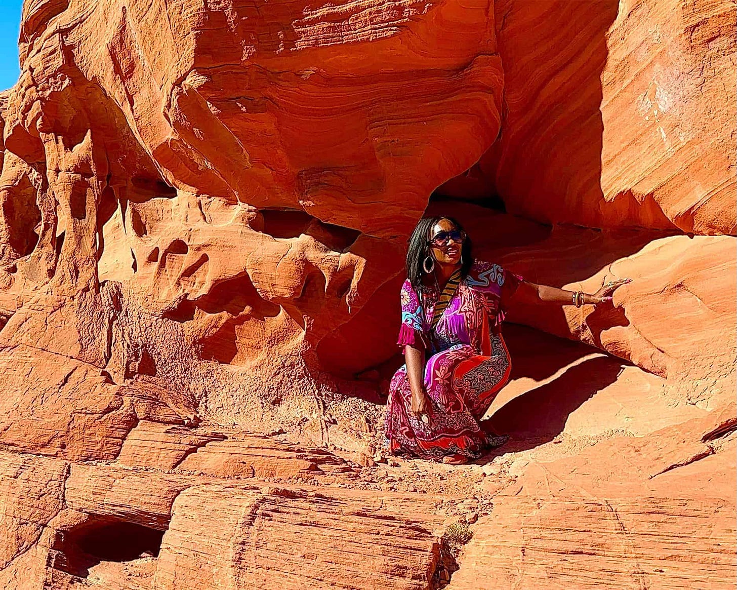 Shaunda Necole - Captured among the red rocks of Nevada’s Valley of Fire, a reminder that what’s timeless is often carved slowly.