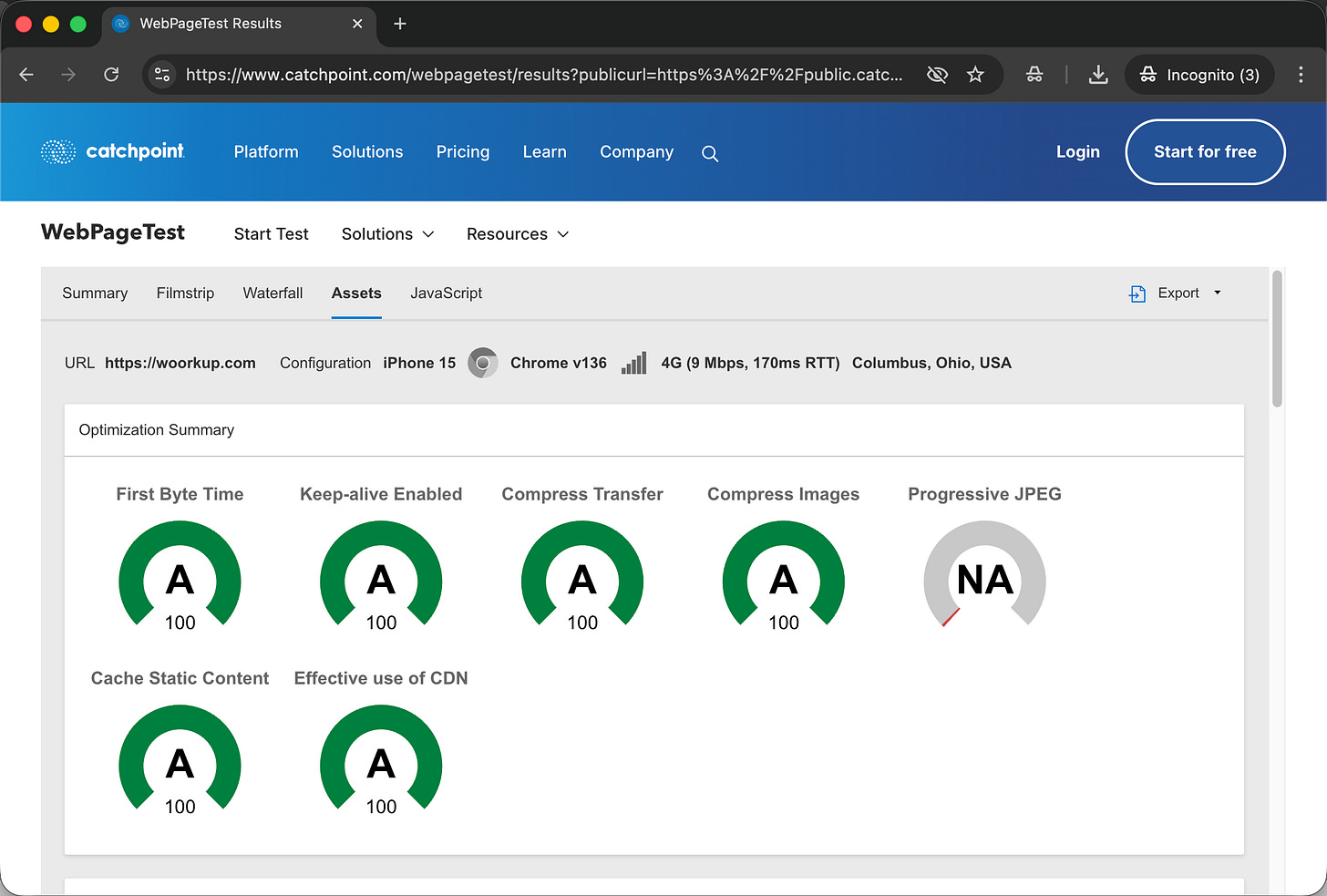 WebPageTest WebPageTest