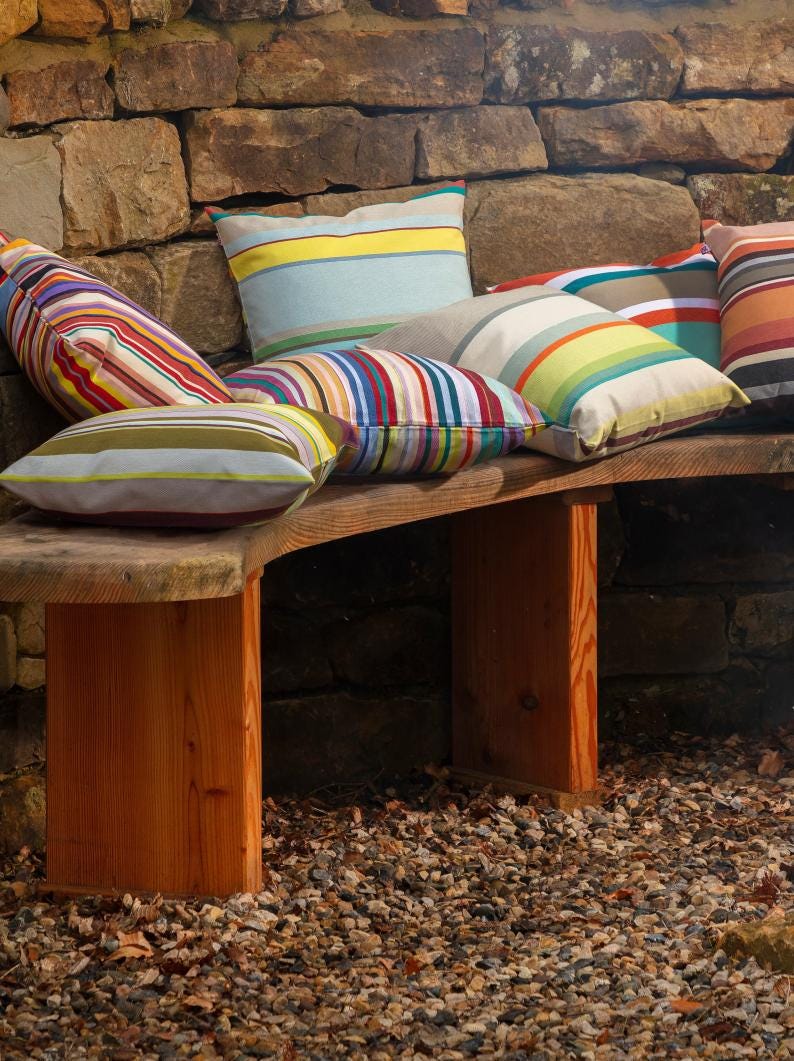 French stripe cushions from RE