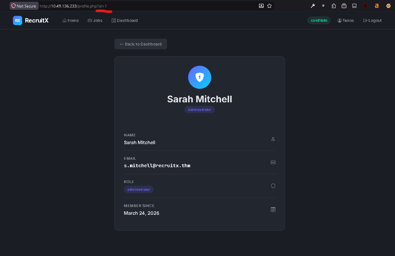 Intercepting the password reset request